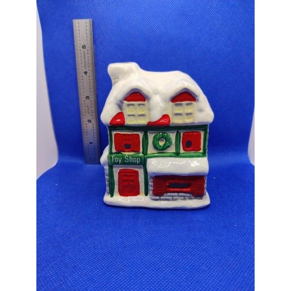 Santa's Warm Glo Village Santa's Toy Sho